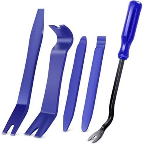 BUNTHAUS Ahlsen Lot de 5 cales décoratives de voiture - Outil de démontage de revêtement intérieur - Outil de levier en plastique - Outil de revêtement de porte de voiture - Outil de réparation de rev (1/3)
