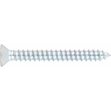 (6,3X50) TORNILLO ROSCA CHAPA CON CABEZA AVELLANADA Y HUELLA PH CINCADO. HUELLA PH(100U) - INDEX