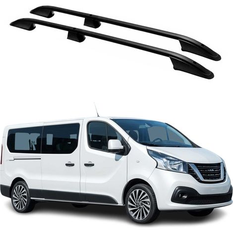 OMAC Barres de Toit longitudinales pour Nissan NV300 2016-2024 L2 Long Aluminium Noir (1/5)