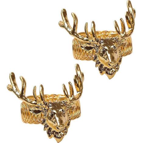 2 pièces Attaches Rideau Cerf de Noël, Porte-rideau Rennes pour Fenêtre (1/4)