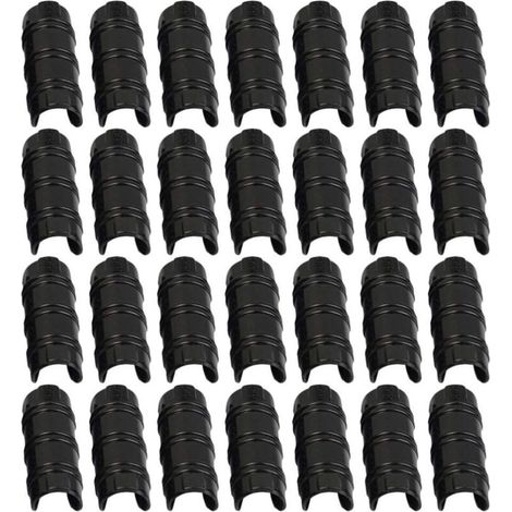 Bardusch 30 Pcs Pinces De Tuyau Couverture De Plante Filet Tunnel Cerceau Clips Pince Filet Tunnel Cerceau Clips Verser Film Ombrage Filet Tige Clip Pour Serres Cadre Abris (Noir) (1/5)