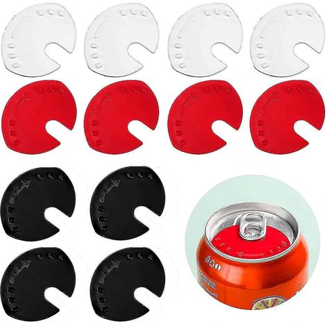 Packung mit 12 Getränkedosendeckeln, Getränkedosendeckel, Getränkedeckel, Dosenverschluss für Bier- und Limonadendosen (1/5)