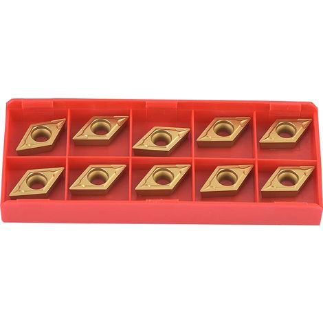 10 pièces, DCMT11T304-HM YBC251 DCMT32.51-HM CNC lame en carbure outil de tournage pour le traitement de l'acier (1/5)