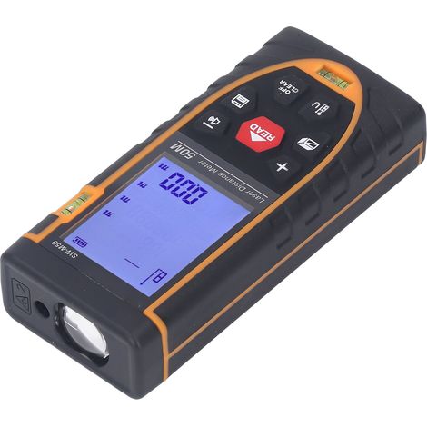 Télémètre Laser Infrarouge 50M Précision Élevée Grand Écran Rétroéclairé Mesure de Distance Portable SW M50 (1/5)