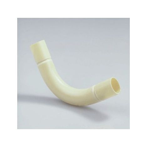 Coude PVC 1 25mm Crème