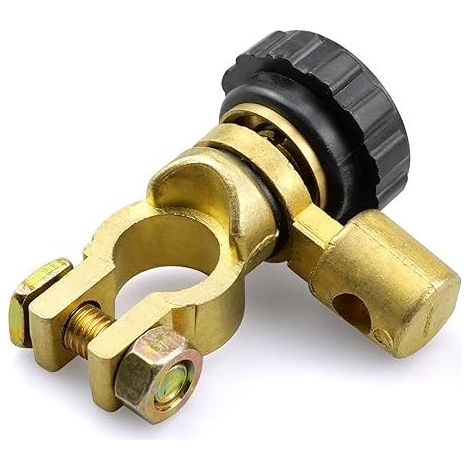 Interruptor de desconexión de batería de 12 V, interruptor de conexión de terminales, terminales de batería de 12 V para coche, camión, barco, vehículo de 15-17 mm (1/5)