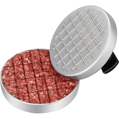 Presse à Burger Antiadhésive en Aluminium avec , Moule à Steak de Viande avec Sécurité Alimentaire pour Hamburgers et Barbecue (1/5)