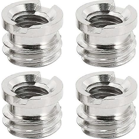 Adaptateur standard 1/4"-20 femelle vers 3/8"-16 mâle, réducteur pour trépied/monopode d'appareil photo reflex numérique B (1/5)