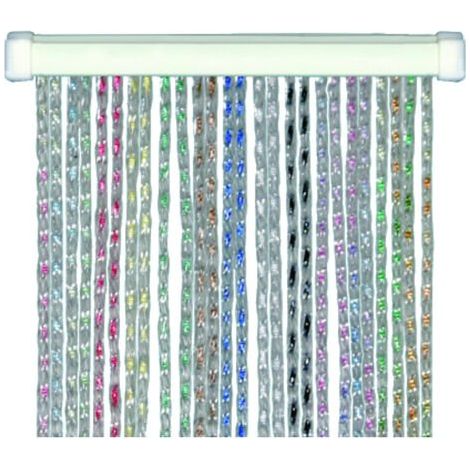 Rideau de porte en PVC anti-mouches, anti-bruit, en cristal, 125x240 cm (1/3)