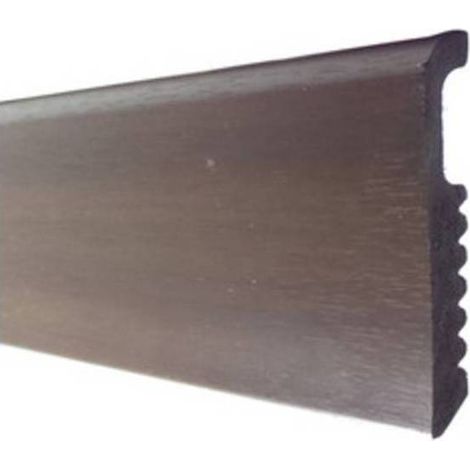 10 x BATTISCOPA 75X8 POLISTIRENE LISCIO 200 CM NOCE SCURO