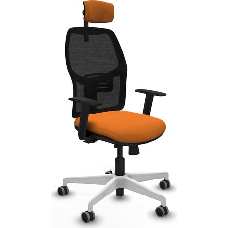 Sedia da ufficio piqueras y crespo Alfera arancione base bianca (1/2)
