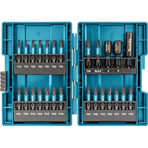 Makita Affichage 10x Impact Black Bit-Set 90 pièces - E-03109-10 (1/3)