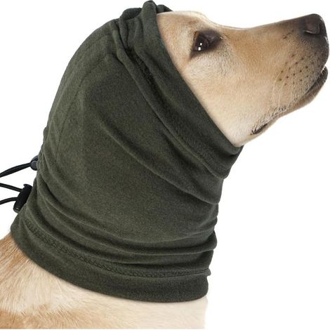 Casque antibruit pour chien, vert armée, taille S 1 Casque antibruit réglable anti-peur pour chien (1/5)
