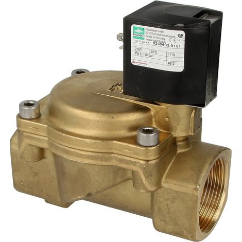 Electrovanne Buschjost 8240603.9151.2305 G11/2,25,0m³/h,0,1-16bar +110°C,EPDM,230