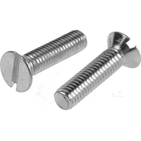 Vis à métaux RS PRO M5 à tête Fraisée fendue en Acier, 20mm ( Prix pour Sachet de 100 )