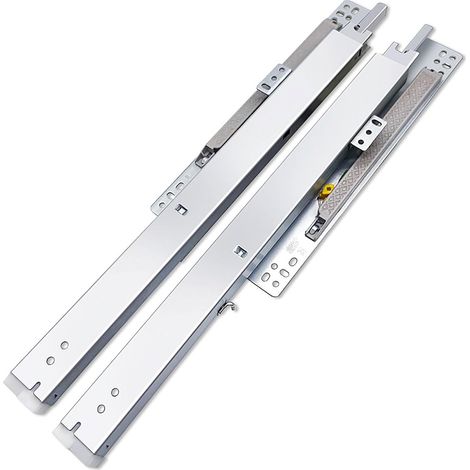 1 paire de glissières tiroir à montage sous plan, fermeture amortie, (1/5)