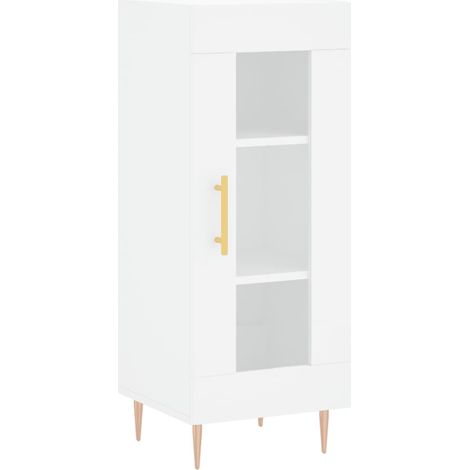 Credenza buffet cassettiera mobile contenitore organizer cucina soggiorno soggiorno 34,5 x 34 x 90 cm derivati del legno bianco 020030238