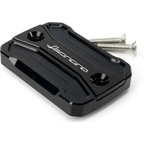 Accessoires moto pour Benali Lion 800 : cache-pompe de frein avant modifié en alliage d'aluminium, cache-bidon d'huile (noir) (1/5)