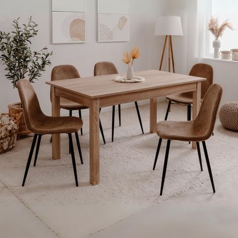 Tavolo rettangolare allungabile rovere Coburg120 120x70x76,5 (1/5)