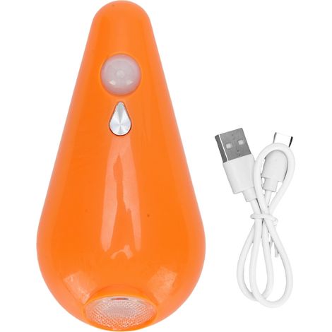 Badezimmerleuchte mit Bewegungsmelder, 8 RGB-LEDs, Farbwechsel, wiederaufladbar, für den Innenbereich, Badezimmerzubehör, Nachtdekoration, orange Farbe. (1/5)