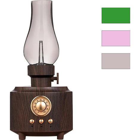 Altoparlante Bluetooth Retro con Luce LED Cassa Portatile Vintage C-210 (1/5)