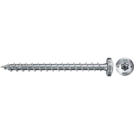 Fischer 200x Power-Fast II FPF II PTF 3,5 x 20 mm BC Pan Head con Innenstern TX20 Vollgewinde galvanisch verzinkt blau passiviert - 670100