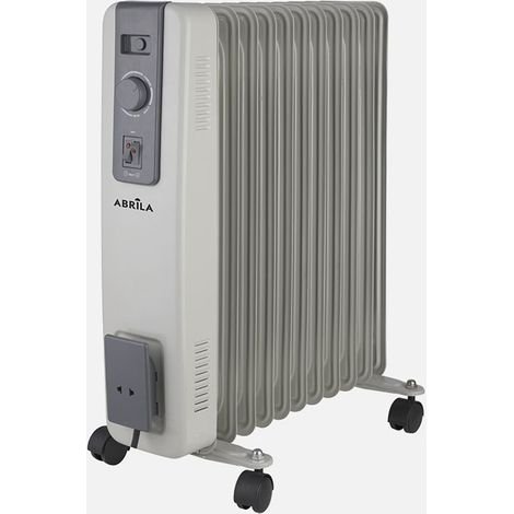 Radiador de aceite Acebuche gris 2500W 11 elementos 54,5x44x24cm