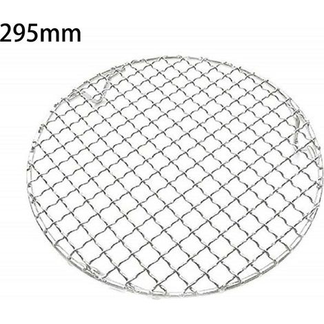 Grill Rack - Stainless Steel - 1.8mm Wire Mesh - 1.2cm Aperture - 3-Legged Stable Design - For Barbecue Baking Cooling Drying - 165 mm (1/5)
