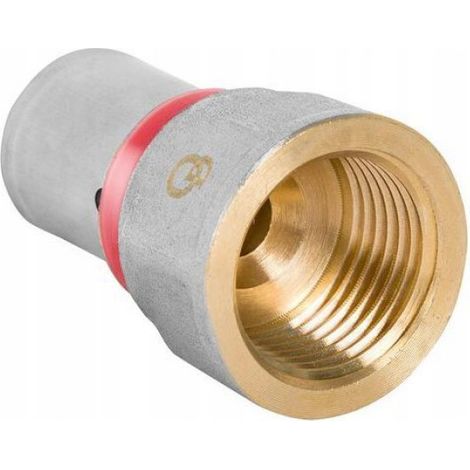 Manchon À Sertir - Laiton Nickelé - Pour Tube Pex Al Pex - Filetage G - 20 x 2 mm - 1 Pièce (1/4)