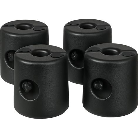 Lot de 4 Pieds de tonnelle pop-up remplis d'eau ou de sable pieds de sol pour pavillon en HDPE avec vis de sécurité (1/5)
