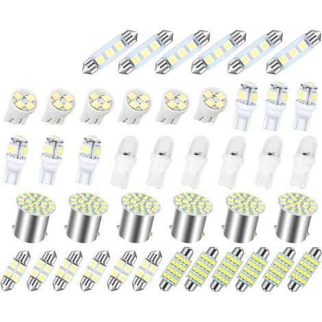 BUNTHAUS Ensemble de LED pour Voiture Intérieur Éclairage Plafonnier, Coffre, Plaque d'Immatriculation Kit Complet- (1/5)