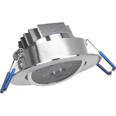Faretto da incasso orientabile con vetro trasparente 3w 3000K luce calda (1/4)