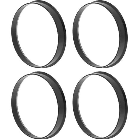 ABSOPRO 66.6mm To 65.1mm Black Polycarbonate Car Wheel Hub Centering Rings Wheel Center Damping Shaft Wheels 4pcs (1/5)