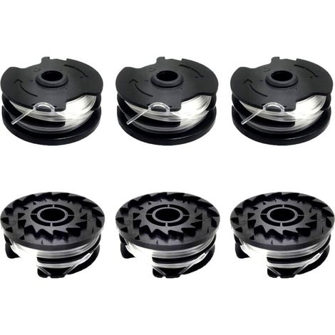 Pack Ersatzfadenspulen für LIDL Parkside, Ersatzspulen für LIDL Parkside Rasentrimmer PRTA 20-Li A1, B2, C3, PRT 550 A1, A3, PRT 300 A1 - 2 x 4 m 1,6 mm