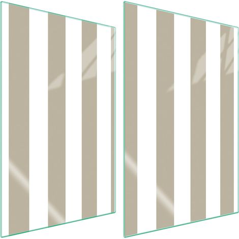 GLASSCHUTZPLATTE FÜR KÜCHE 2x35x52 STREIFEN (1/5)