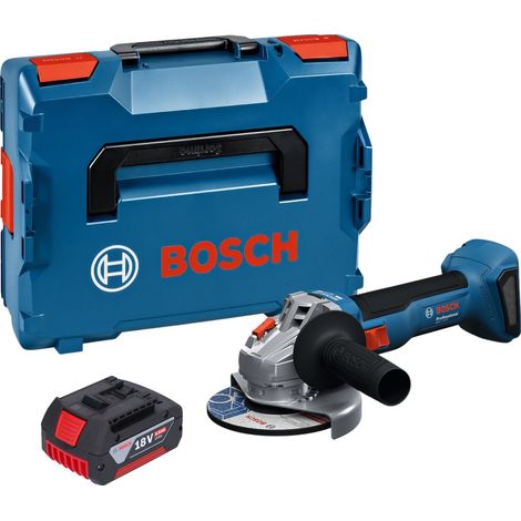 Bosch GWS 18V-8 Professional Smerigliatrice angolare a batteria 18 V 125 mm Brushless + 1x batteria 4,0 Ah + L Boxx - senza caricabatteria