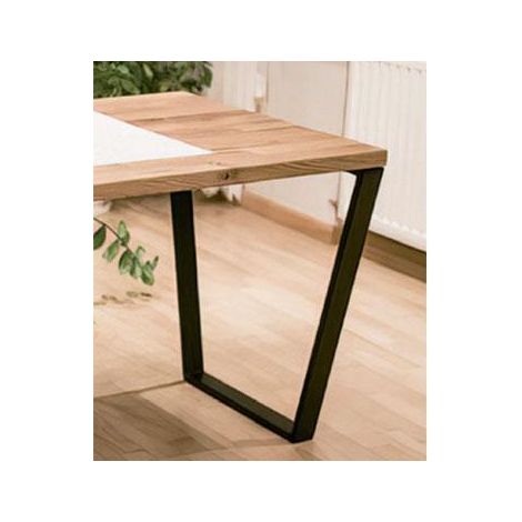 Lot de 2 pieds de table AN 710 x 580 x 75 mm. Couleur noir mat. - talla