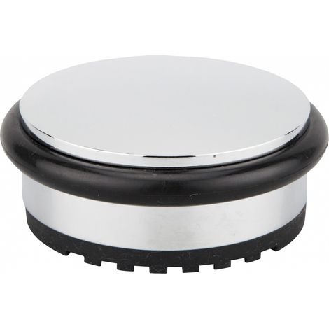 THIRARD - Butoir à poser, fixation au sol, acier, Ø95x40mm, pour 1kg3, chromé - THIRARD (1/2)