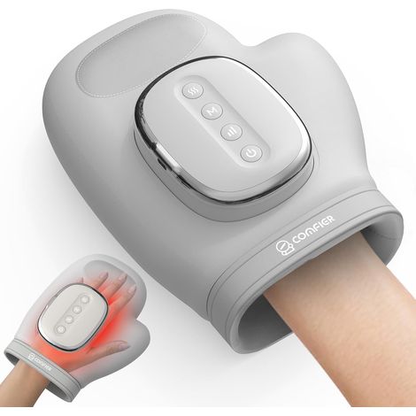 Kabelloses Handmassagegerät bei Arthritis und Karpaltunnelsyndrom, verbessertes, größeres elektrisches Handmassagegerät mit Wärme- und Kompressionsfunktion sowie Handgelenk- und Fingermassage (1/5)