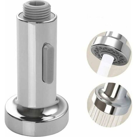 Soffione a spruzzo - Universale - Press Down Pro - 2 funzioni - Argento - Lavello (1/5)