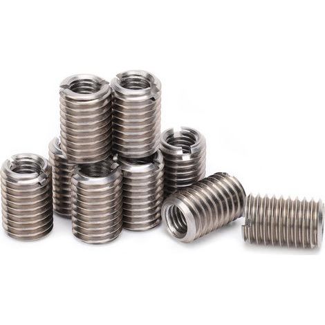 Jeffergarden 10 pièces écrou réducteur en acier inoxydable manchon de réparation M8 femelle et M12 filetage mâle Conversion (1/4)