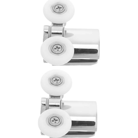 2 Sets Installation Enclosure Bathroom Rollers Sliding Design Double (1/5)