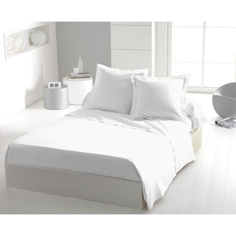 Lenzuolo piano HOME LINGE PASSION Bianco in microfibre 180 x 290 cm (1/4)