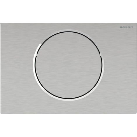 Commande Geberit électronique piles ST Sigma10 ronde barre Bluetooth brossé - GEBERIT 115.706.SN.6 (1/2)