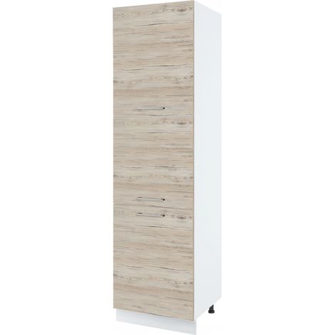 Colonne de cuisine Bellissi Noyer Blanchi 3 portes L 60 cm (1/5)