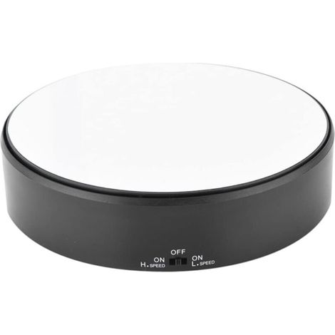 Présentoir miroir rotatif à 360° avec vitesse de rotation réglable peut être utilisé comme présentoir à bijoux. (1/5)