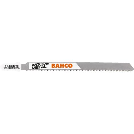 Lame de scie sauteuse Bois et métal 100x9.8x1mm 10 dents/pouce x1 lame (1/2)