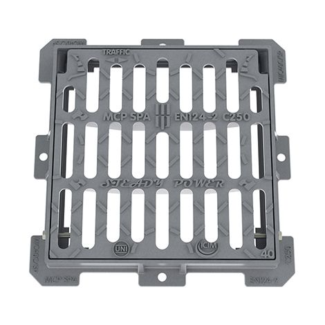 CADITOIA PIANA IN GHISA C250- cm 50 x 50- MCP- pezzi 1