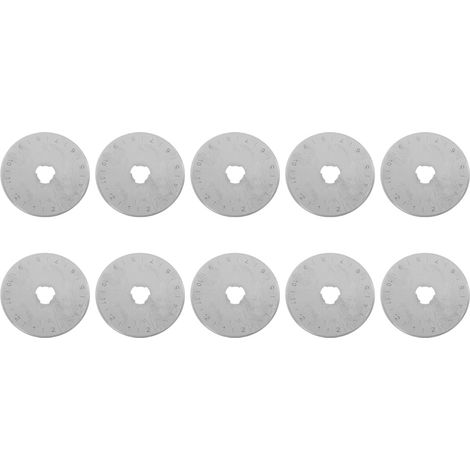 Lame de rechange pour cutter rotatif, lame portable résistante à l'usure et durable pour la découpe de papier, tissu, tapis, cuir et fibres.