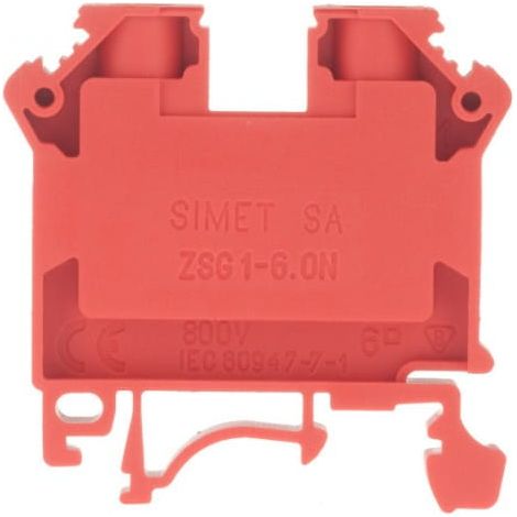 Connecteur de rail à 2 fils 6 mm rouge NEUF ZSG1-6.0N 11421311